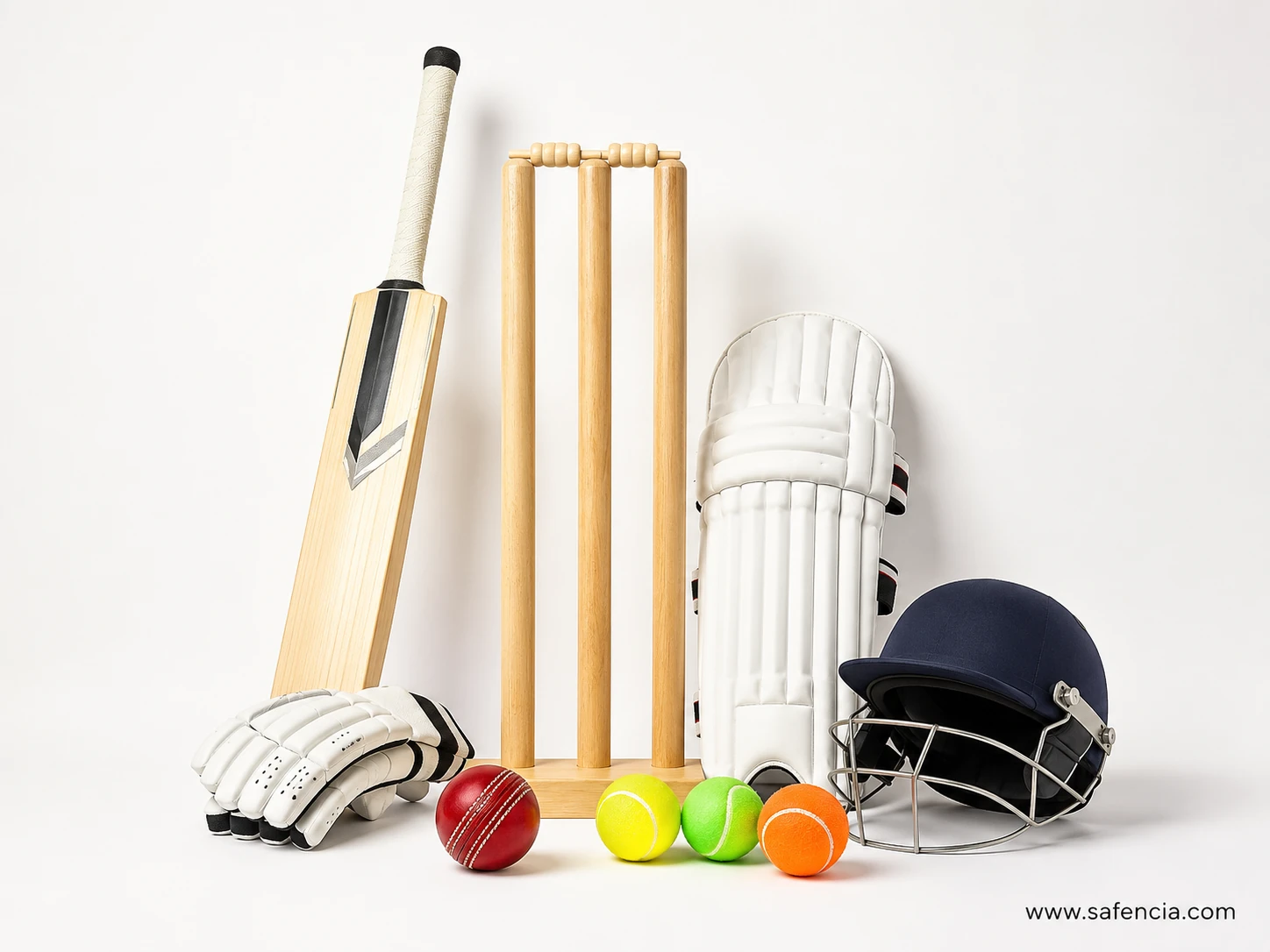 Cricket equipment in Pakistan — tape ball bats, cricket balls and wickets