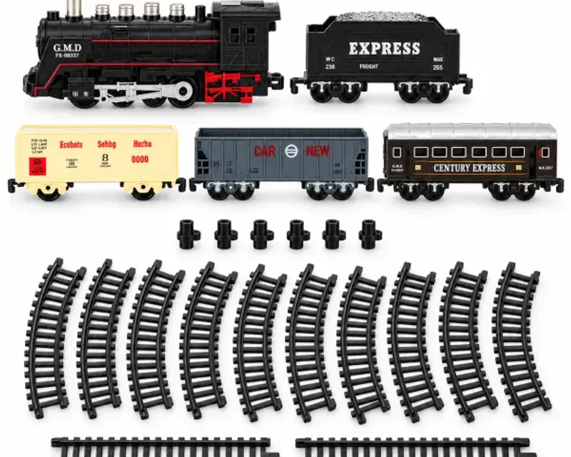 Toy trains and track sets in Pakistan — steam train sets with track, remote control trains and car carriers